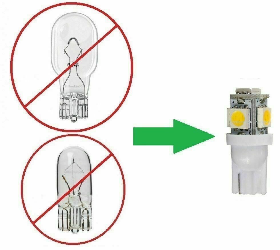 10-pack water resistant LED T10 bulb 12V AC/DC Landscape lighting warm White gallery