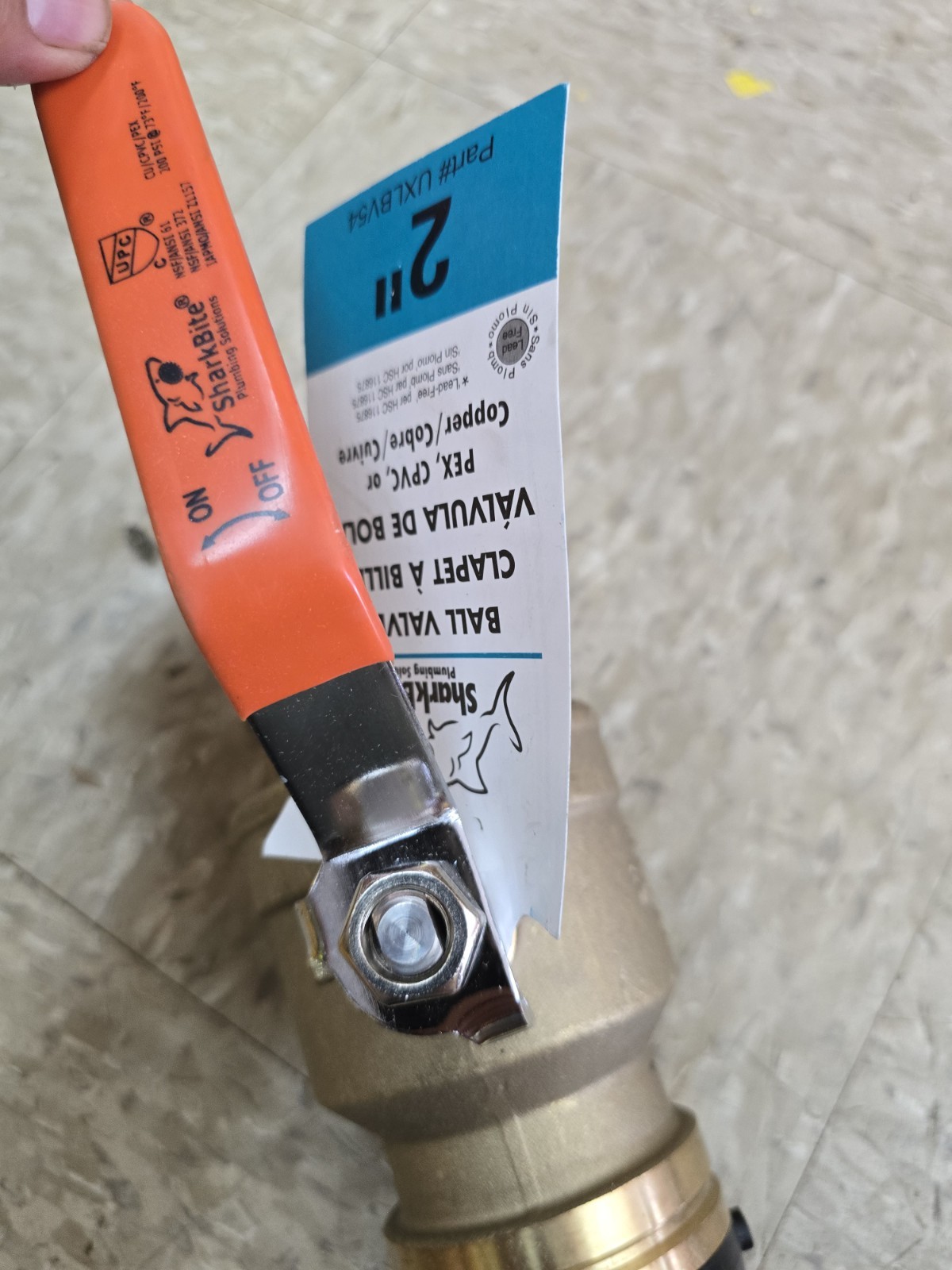NEW UXLBV54 SharkBite 2" Ball Valve, Push to Connect PEX, CPVC or Copper gallery