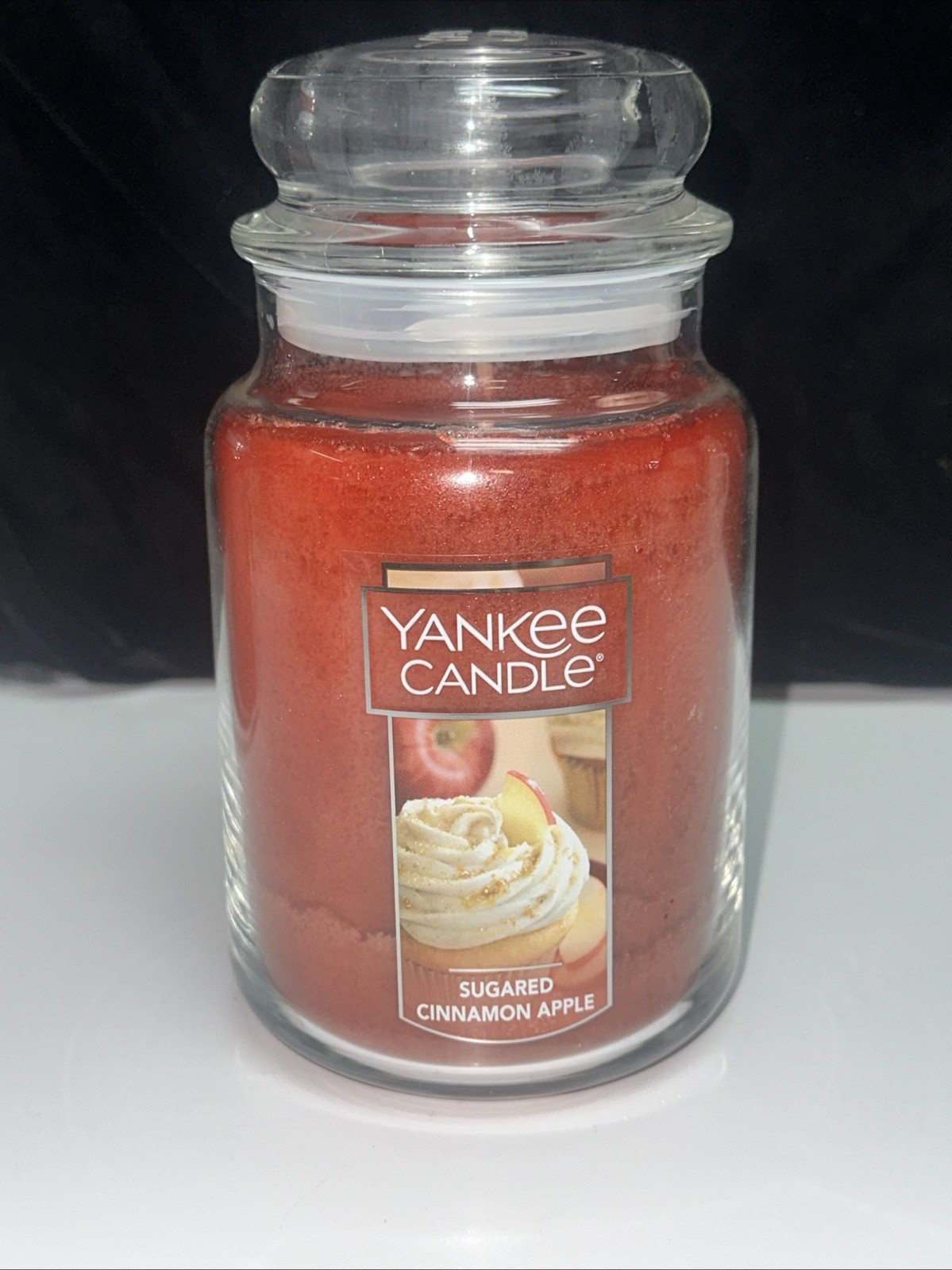 NEW-Yankee Candle SUGARED CINNAMON APPLE Large Jar 22oz gallery