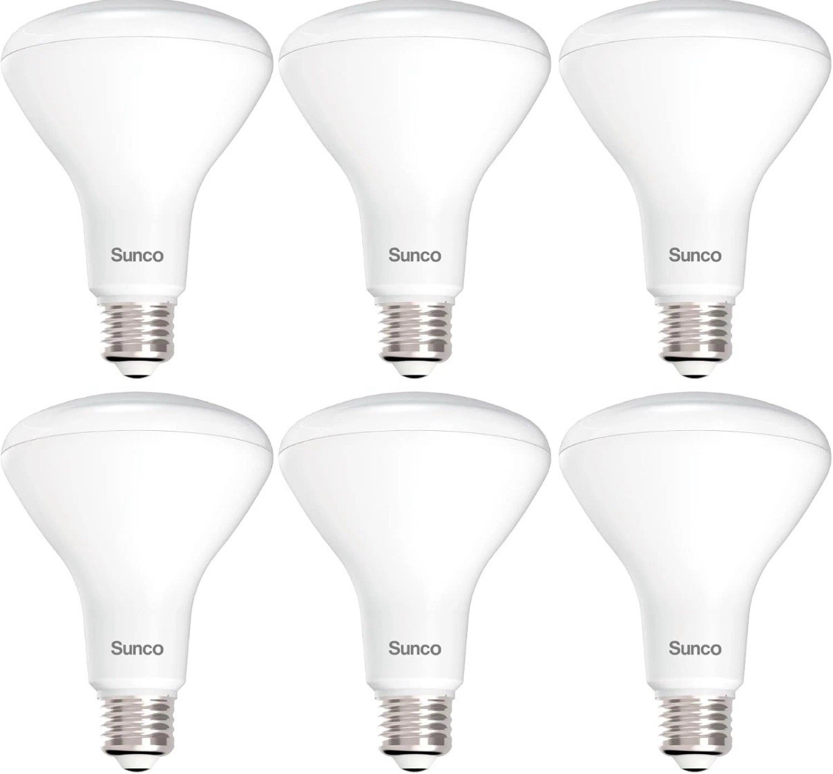 Sunco 6 Pack BR30 Light Bulbs LED, Recessed Can Light Bulbs, Indoor Flood Bulb, gallery