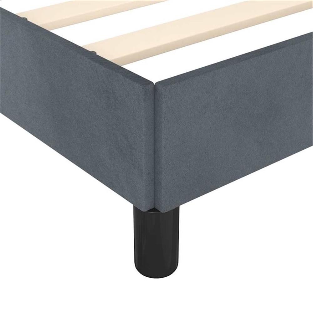 Bowery Hill Engineered Wood California King Bed Frame with Headboard - Dark Gray gallery