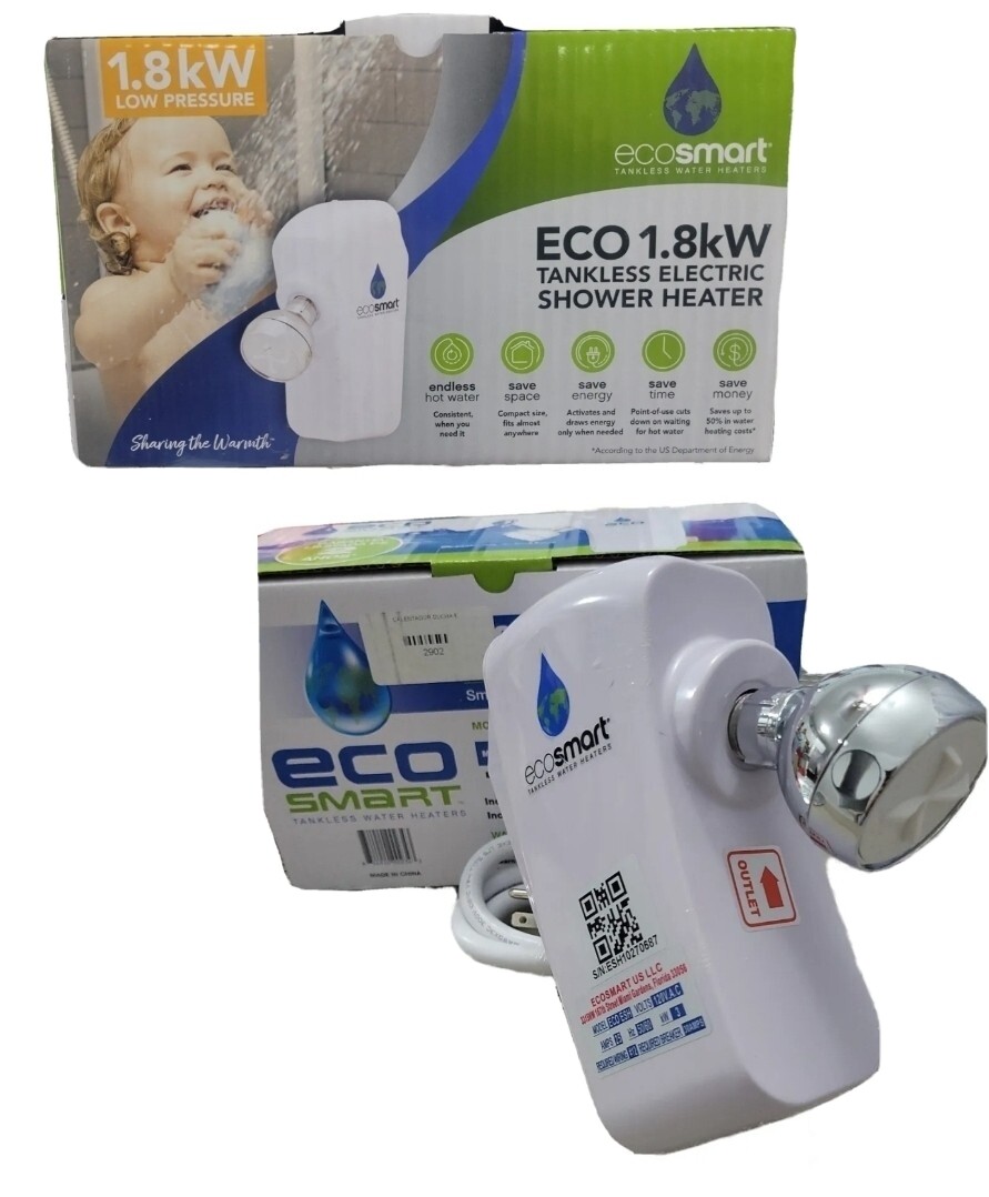 ECOSMART TANKLESS SHOWER WATER HEATER FOR HOMES WITH LOW PRESSURE WATER 1.8 KW gallery