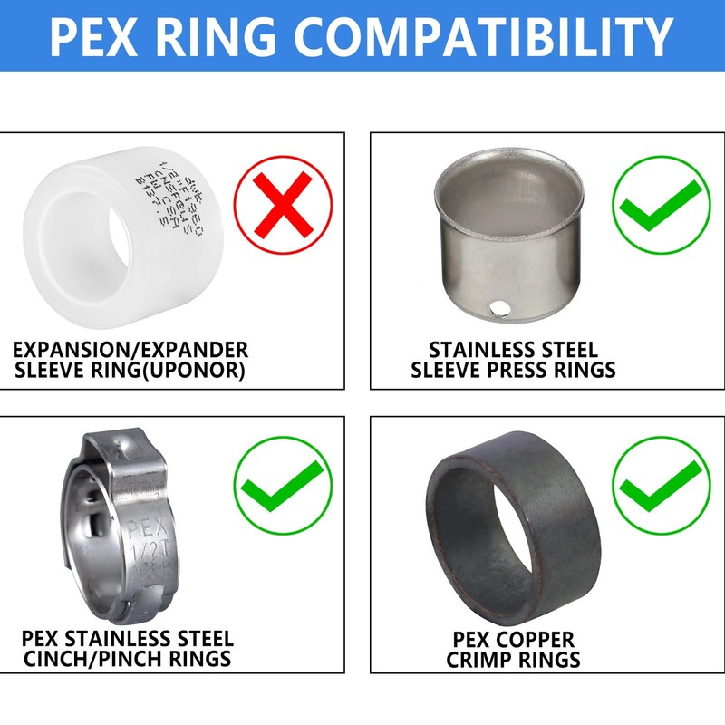 5 PCS EFIELD 3/4" X 1/2" PEX FITTING STRAIGHT REDUCING COUPLING, LEAD FREE gallery