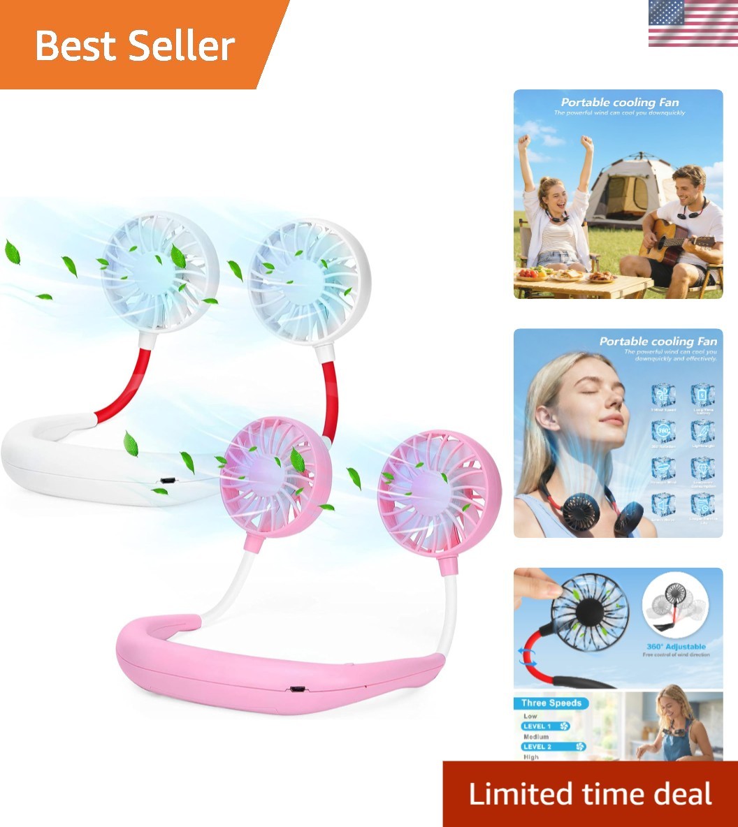 Quiet Portable Neck Air Conditioner - Ideal for Work, Sports & Outdoor Fun gallery