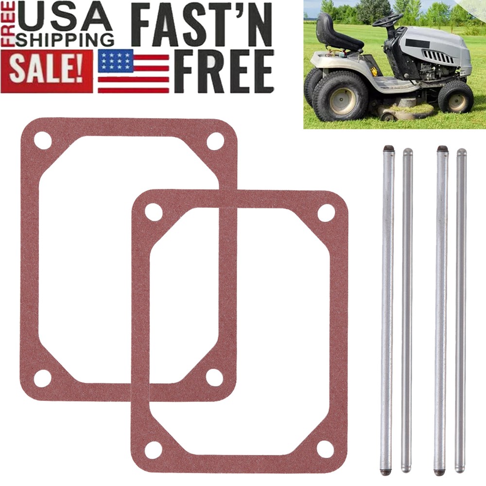 2Pcs For Briggs & Stratton Push Rod Set Valve Cover Gasket 690981 690982 690971