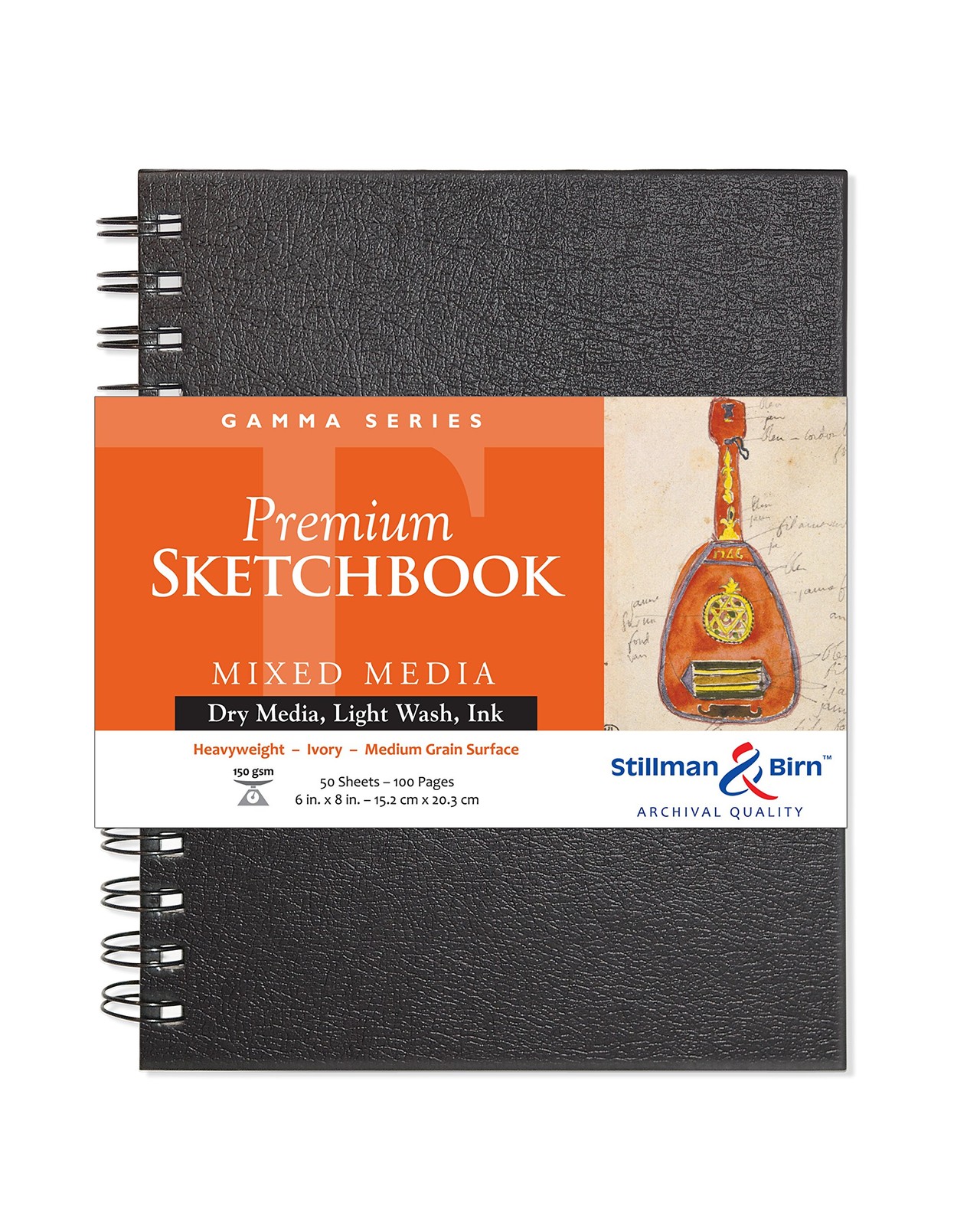 Stillman & Birn Gamma Series - Wirebound Sketchbook - Portrait 6 x 8 - 150gsm gallery