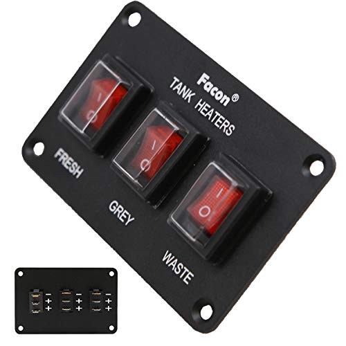 12Volts Switch Box Panel, 30Amps Rocket On&Off Tirple Rocket Switch, 30Amps gallery