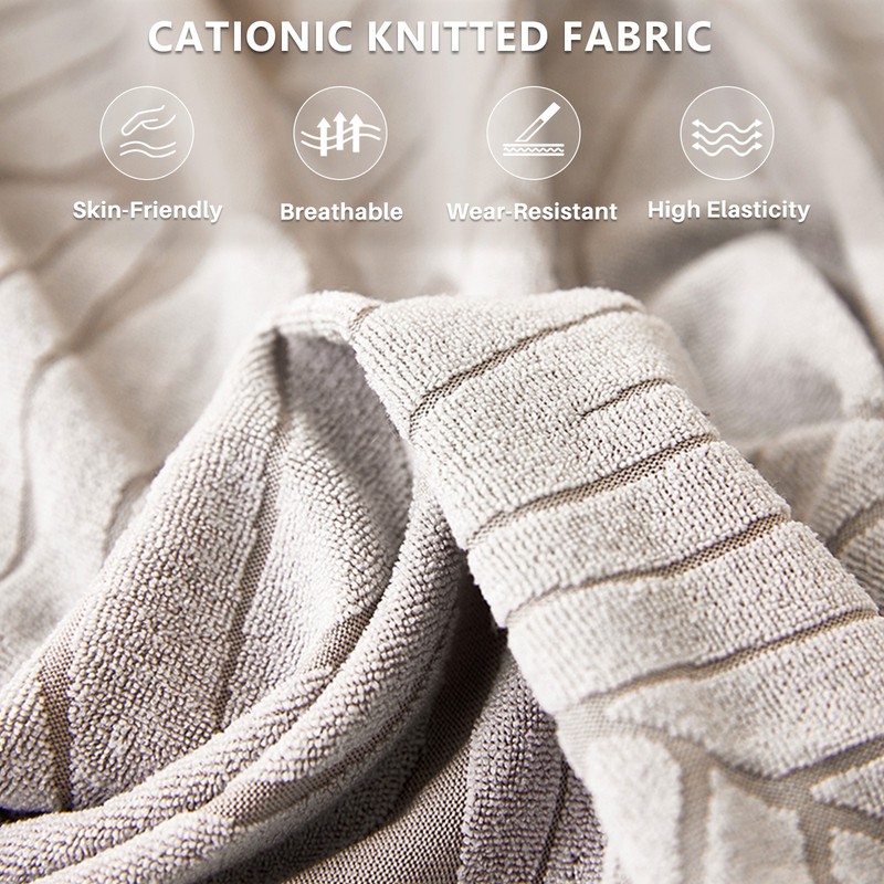 Elastic Jacquard Sofa Cover w/ Skirt Full Coverage Stylish Sofa Couch Slipcover gallery
