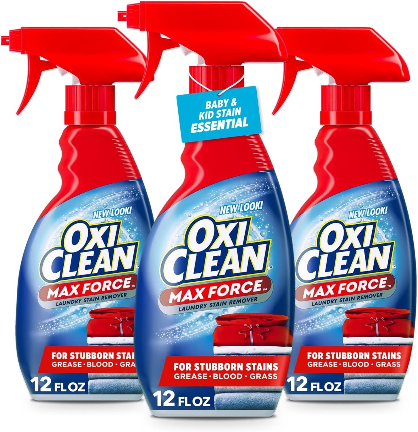 OxiClean Max Force Laundry Stain Remover Spray, 12 Assorted Sizes , 3- Pack gallery