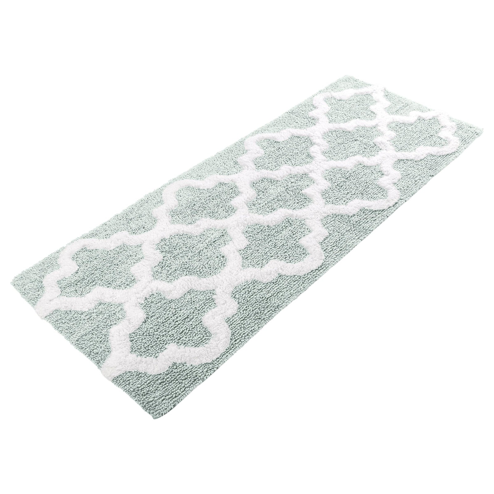 Bathroom Rug - 24x60in Long Non Slip Bath Mat with Trellis Pattern - Extra So... gallery