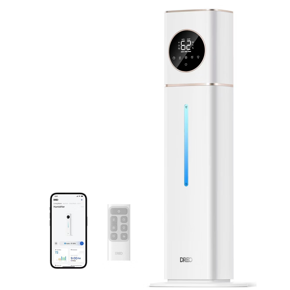 DREO Smart Ultrasonic Humidifier, 100H Runtime for Large Rooms - 3gal gallery