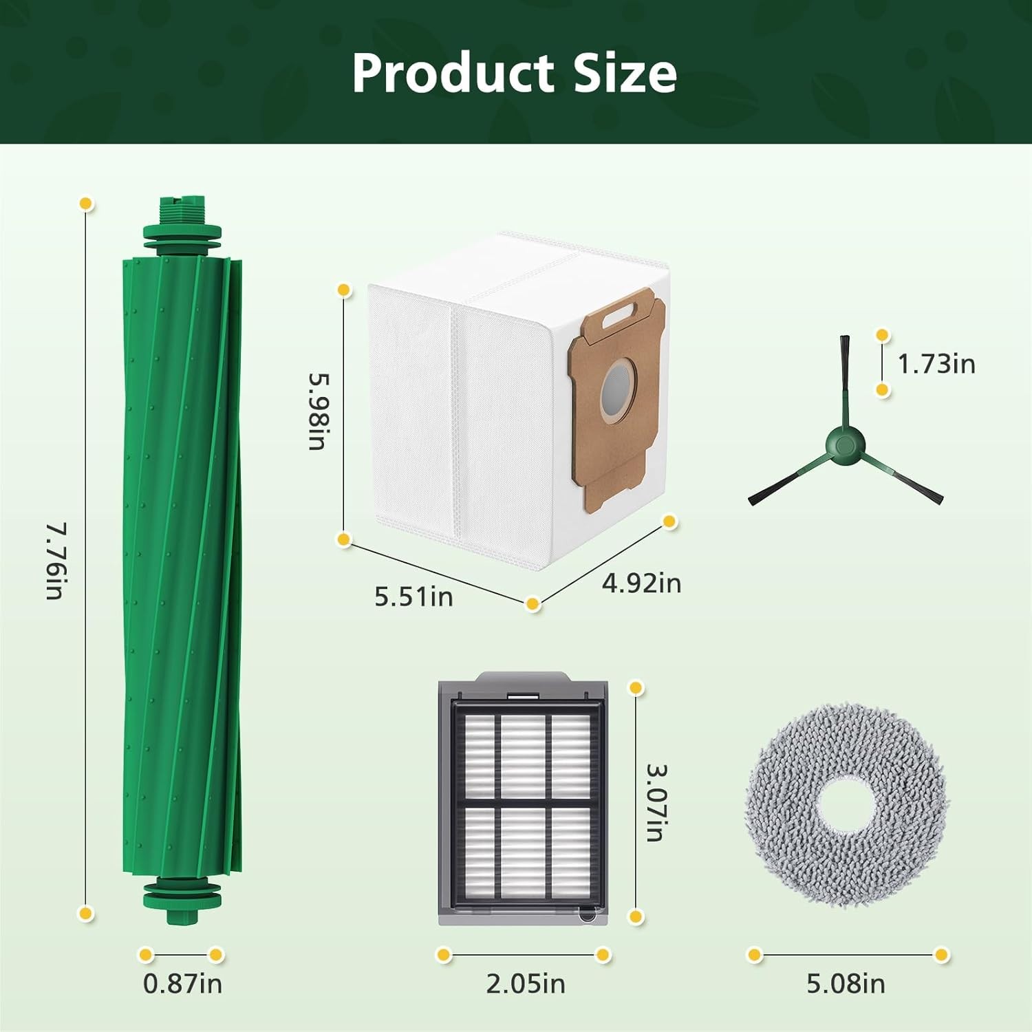 13 Pcs Replacement Parts Kit for iRobot Roomba Plus 405 / 505 / 507 Combo gallery