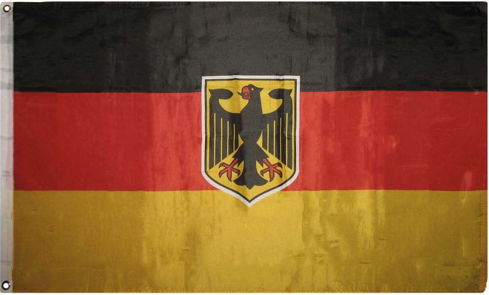 3x5 German Germany West German Eagle Crest Super Poly Premium Quality Flag 3'x5'