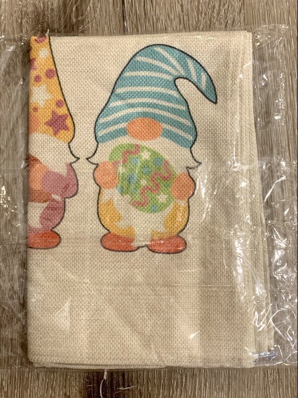 Easter Table Runner Gnomes 12”x 70” Kitchen Holiday Dining Decor New gallery