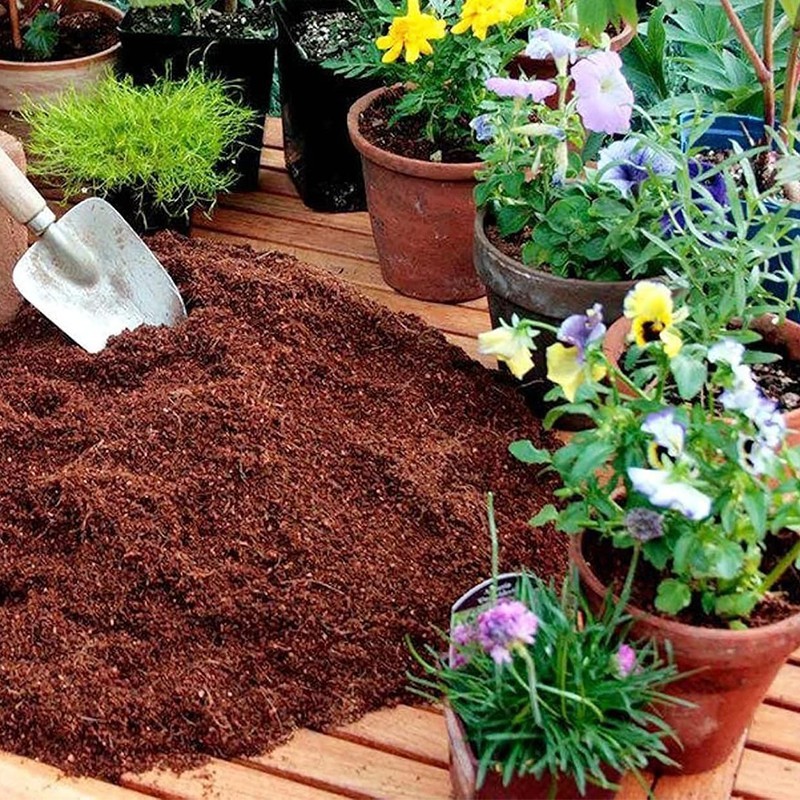 10 Compressed Coconut Coir Bricks, Coconut Coir Potting Soil for Gardening gallery