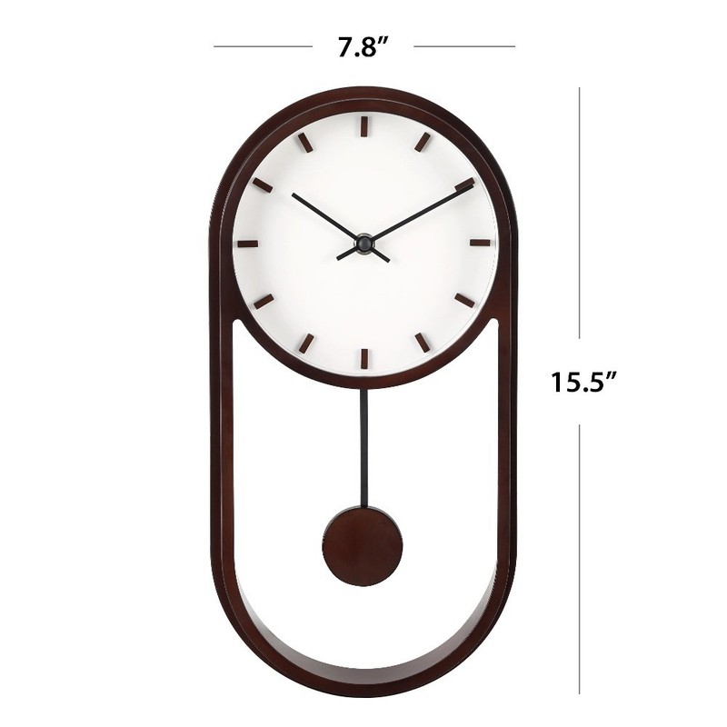 7.8" Quartz Modern Indoor Pendulum Clock, Easy Installation gallery