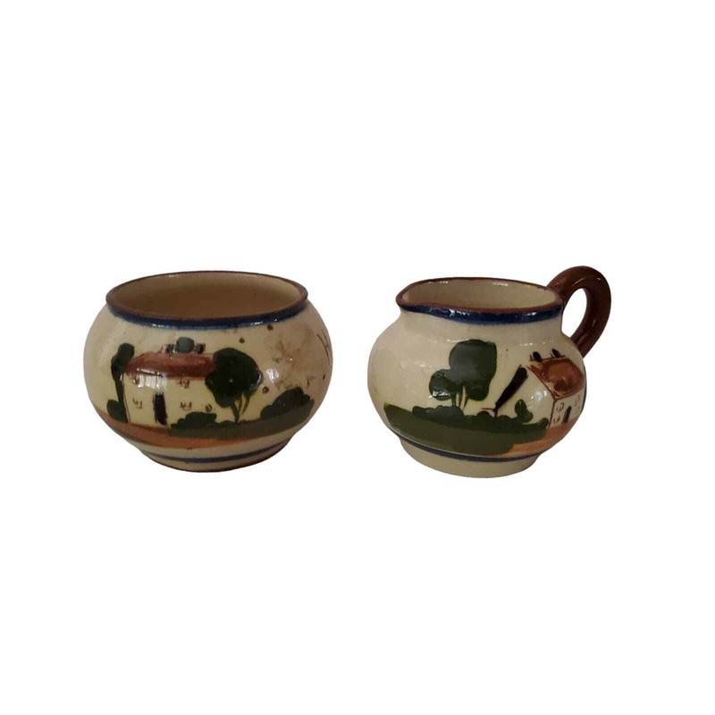 Devon Motto Ware Sugar & Creamer gallery