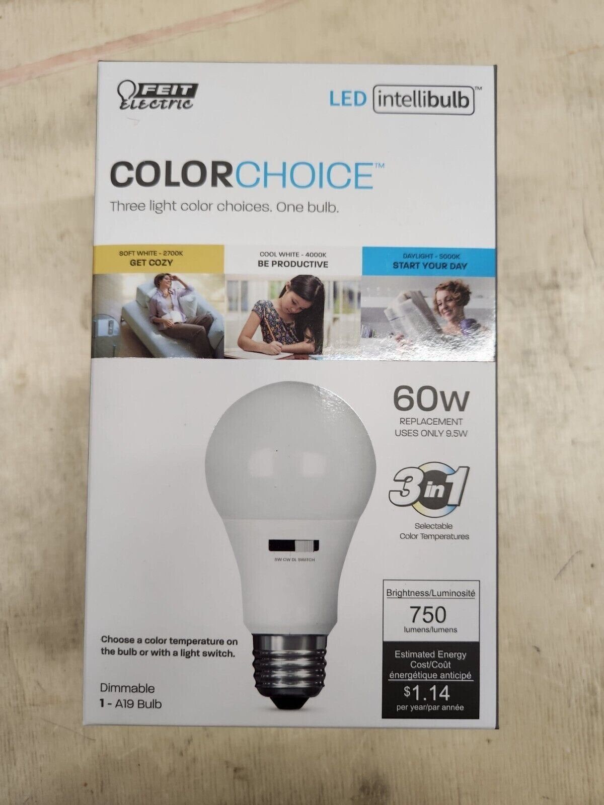 FEIT ELECTRIC SMART WIFI COLOR CHANGING 60W 750 LUMENS 12 PACK gallery