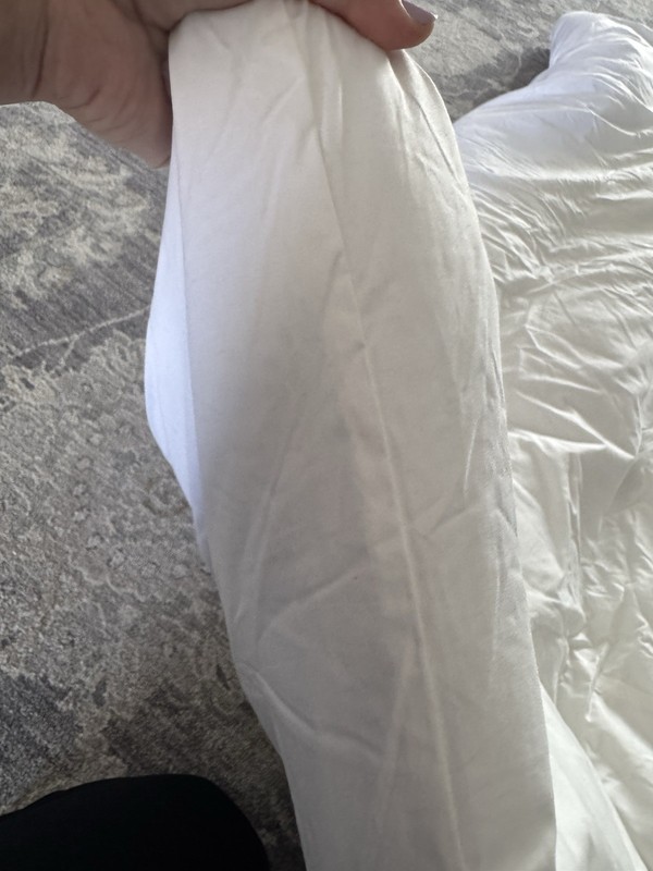 SmartHana Twin Featherbed Cover 100% Cotton White 39x75 RN 91862 gallery