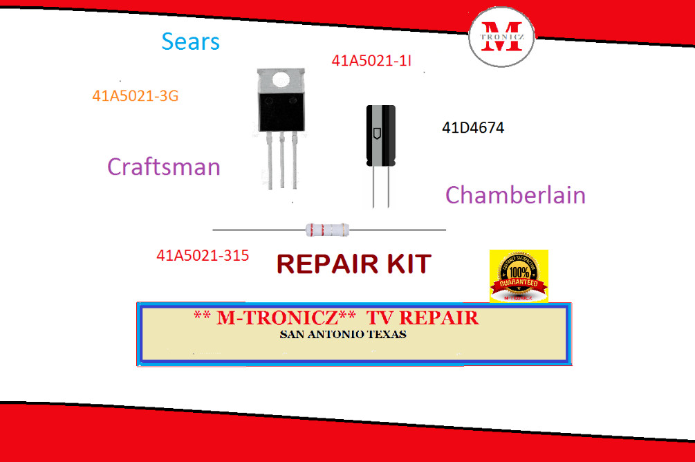 REPAIR KIT LOGIC BOARD Chamberlain Model # 139.53664SRT 14LG0607B 14PC424E gallery