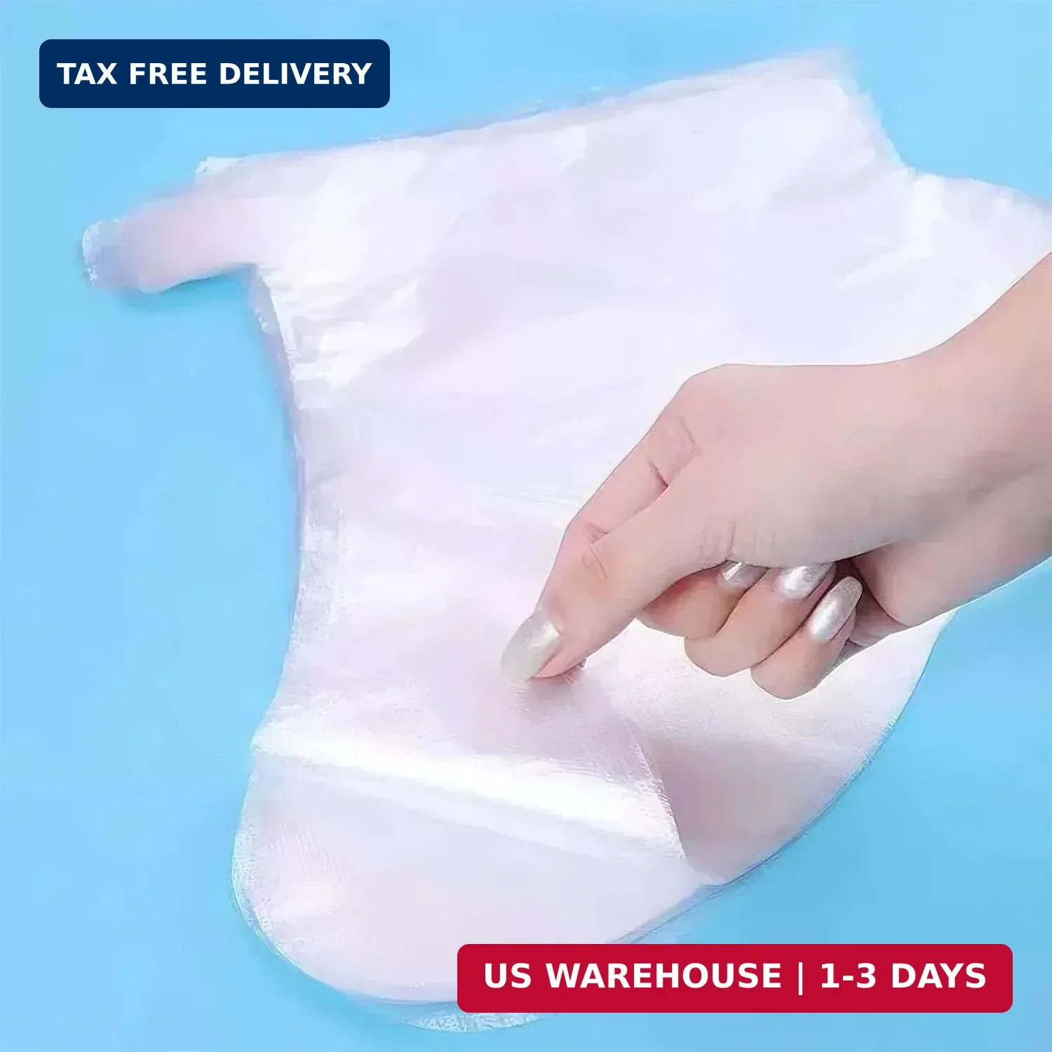 400-Pack Disposable Plastic Foot Covers for Feet - Leak-Proof Paraffin Wax Bath gallery