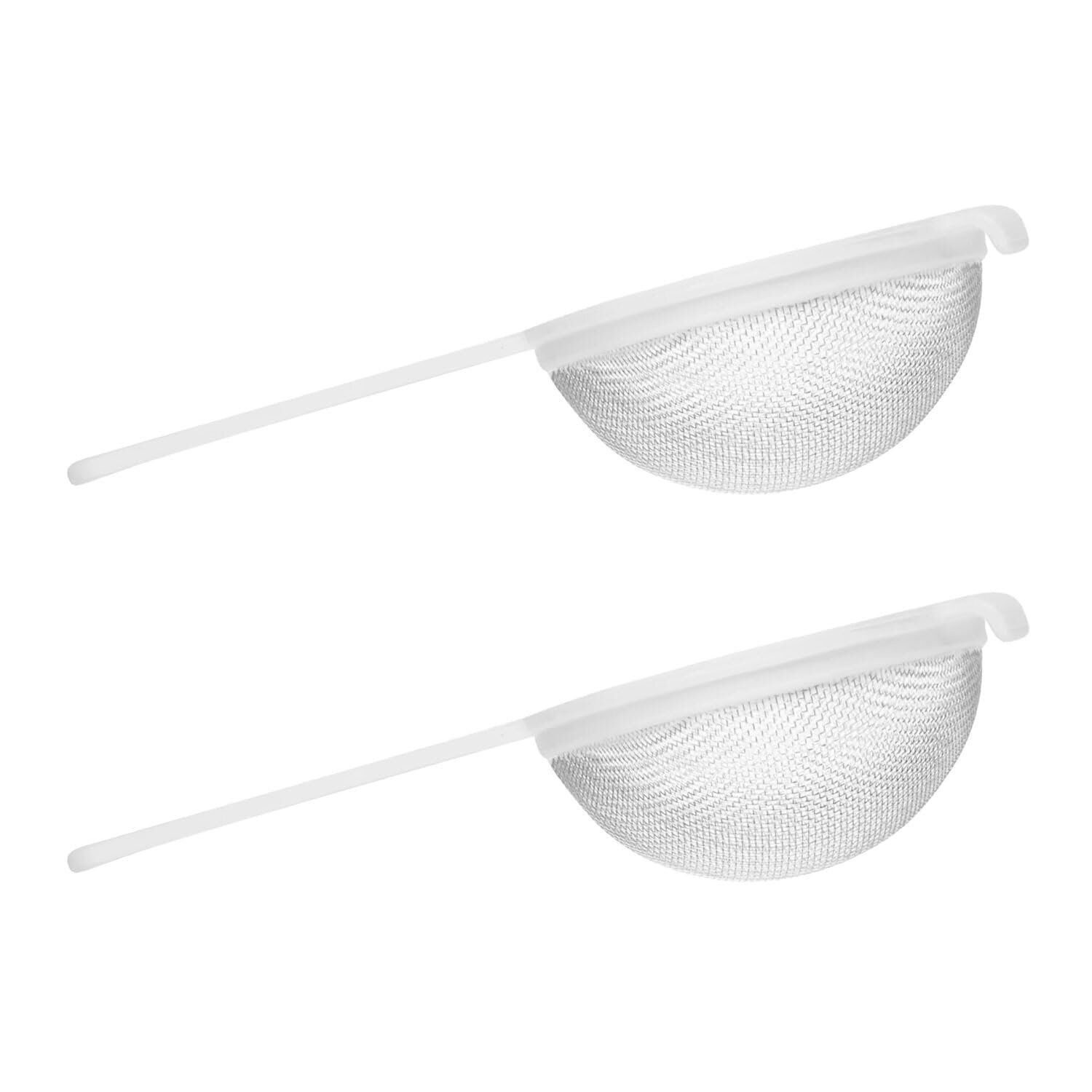 Nylon Mesh Strainer for Wide Mouth Jar, White - 3" - 2-pk gallery