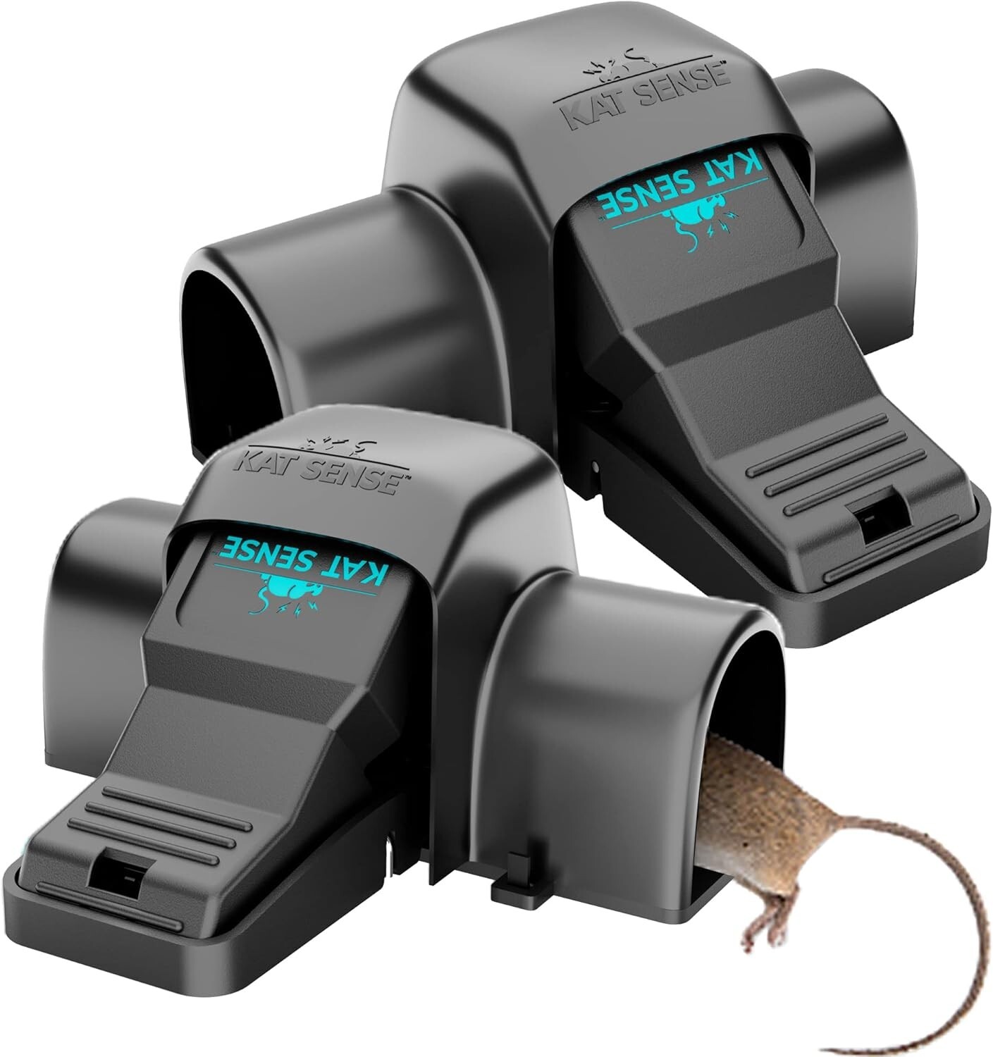 Kat Sense Covered Rat & Chipmunk Traps, Prevents Accidental Triggering BLACK gallery
