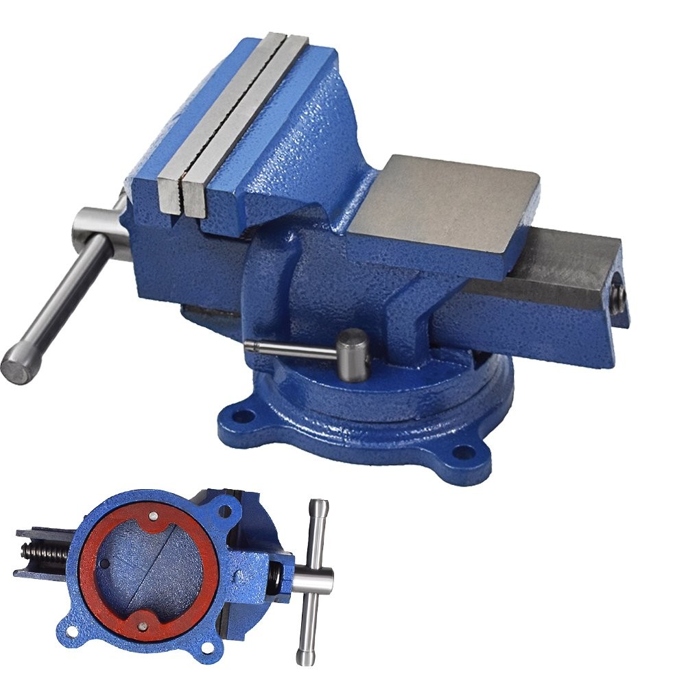 6" Mechanic Bench Vise Table Top Clamp Press Locking Swivel Base Heavy gallery
