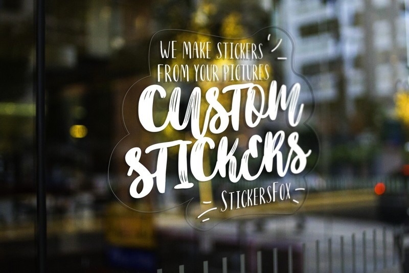 100 Custom clear stickers Custom clear decals Your graphic print on clear vinyl gallery