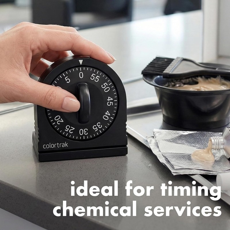60 Minute Wind-Up Timer in Black - Simple, Durable, and No Batteries Required gallery