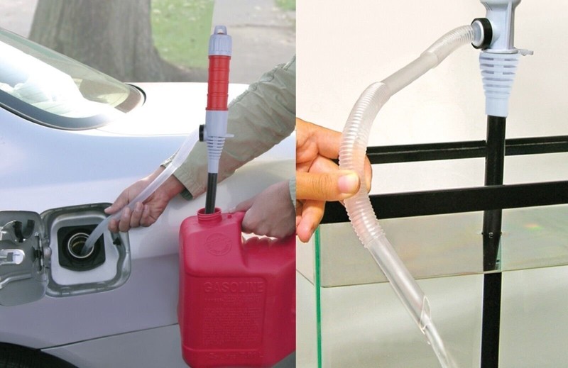 Deluxe Liquid Transfer Siphon Pump Battery Powered Gas Oil Water Fish Tank NEW gallery