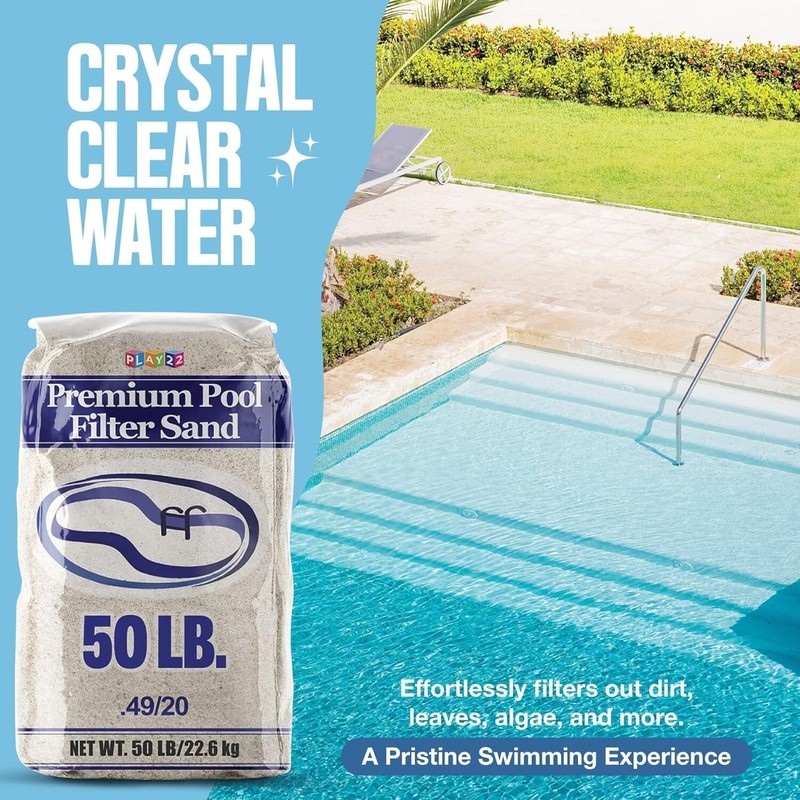 Pool Filter Sand - Pool Sand, 50 Pound Bag Silica Sand for Pool Filter gallery