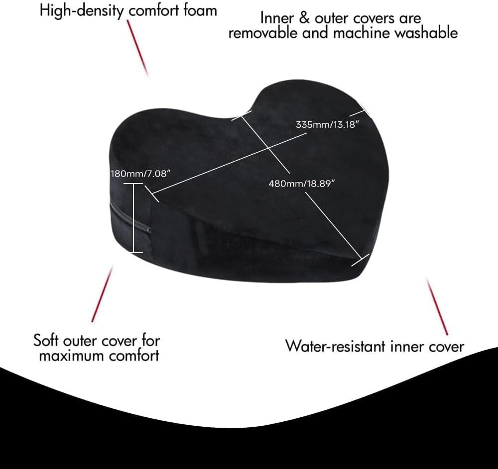 Intimacy Positioning Pillow – Soft Foam Support Cushion for Couples, Ergonomic gallery
