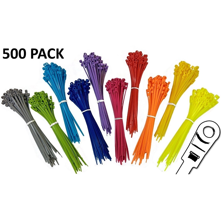 Mounting Head Cable Ties - Screw, Nail, - Size & Color Options - Electriduct gallery
