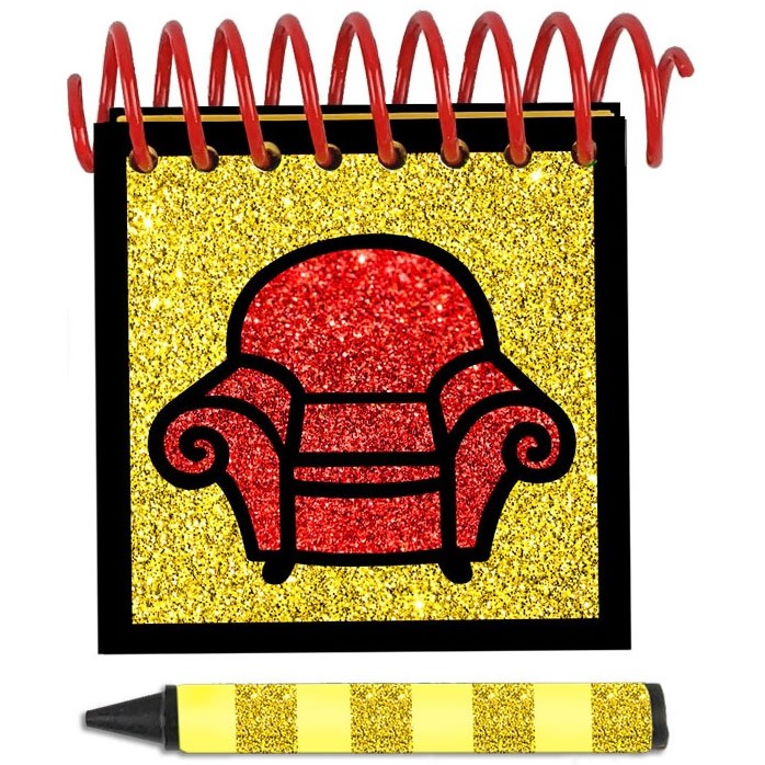 Steve Red/Yellow Sparkle Handy Dandy Notebook (Limited Edition)