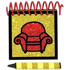 Steve Red/Yellow Sparkle Handy Dandy Notebook (Limited Edition)