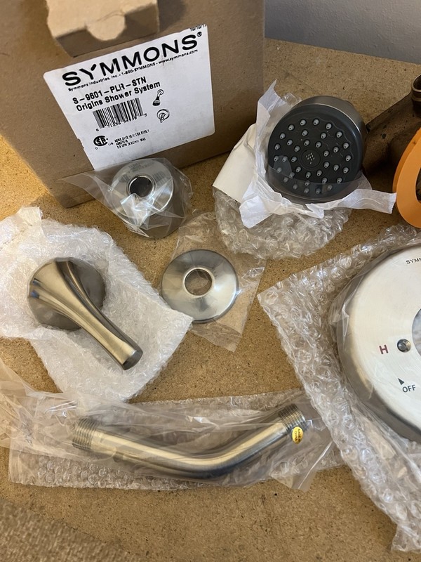 Origins Shower System w/ Volume Control * Valve Included * S-9601-PLR-STN Nickel gallery