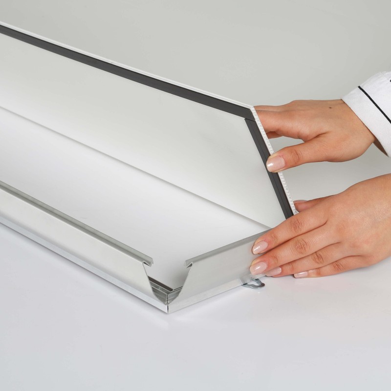 Portable Snap Poster Frame 1.25" Aluminum Front Loading Wall Mount 40x60 Silver gallery
