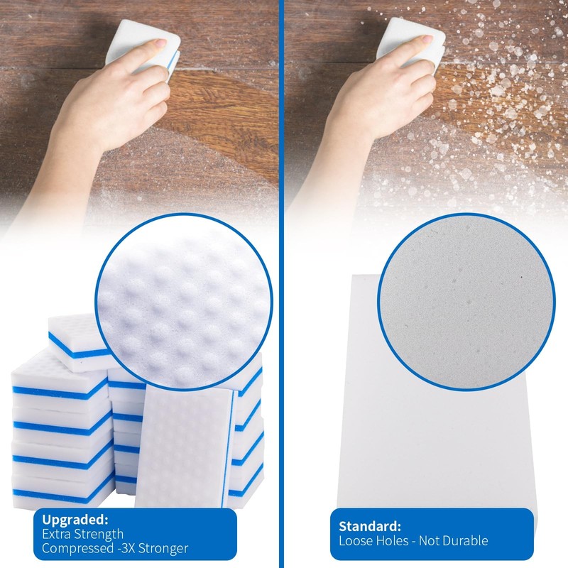 Upgrade Melamine Sponge, 100 Pack Extra Thick More Lasting 3X Density Premium... gallery