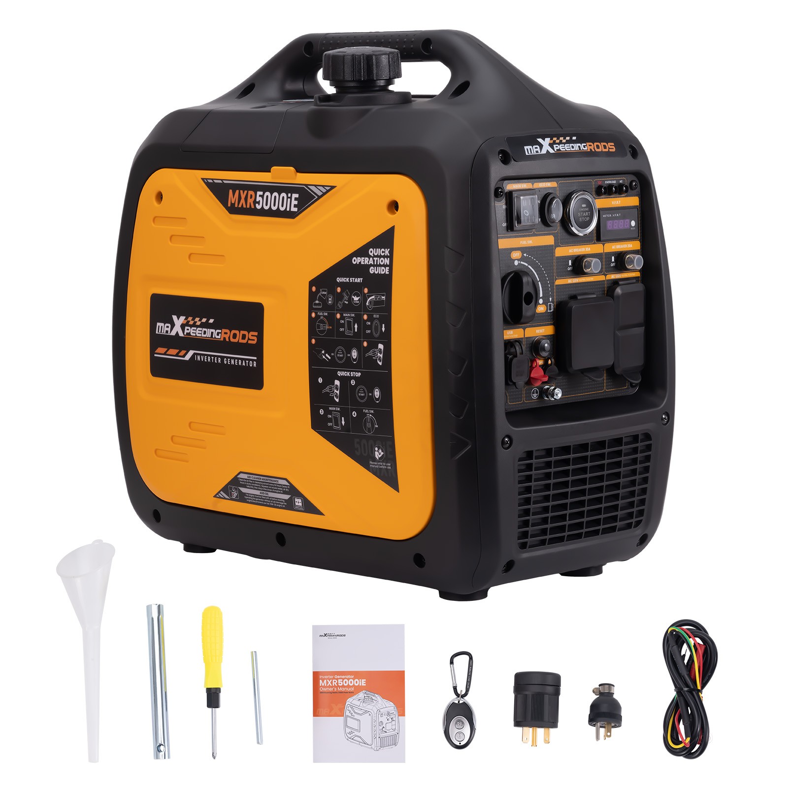 Portable Generator 5000/3800W Gas Engine Electric Remote Start Digital Display gallery