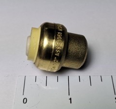 5 PIECES 1/2″ SHARKBITE STYLE PUSH FIT CAPS – LEAD FREE BRASS