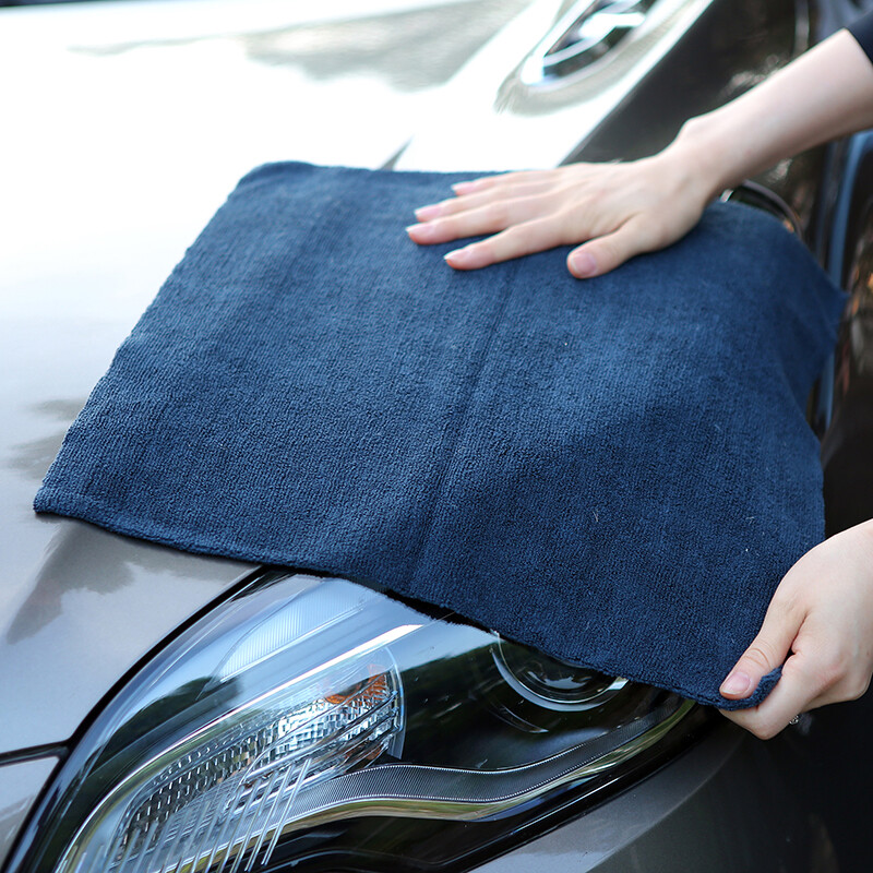 Bulk Edgeless microfiber towels cleaning towel plush 16x16" 380 gsm lint free gallery