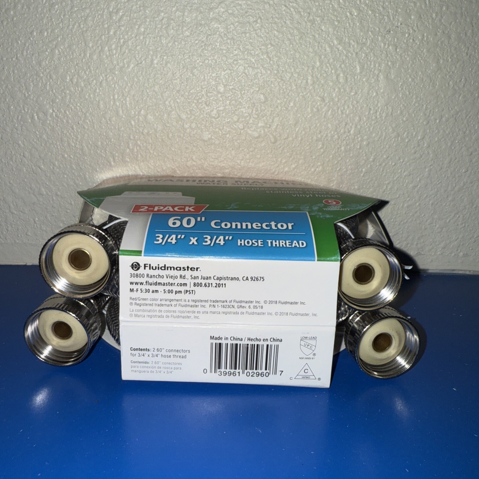 Fluidmaster 60" Washing Machine Water Supply Hoses 9WM60P2 gallery