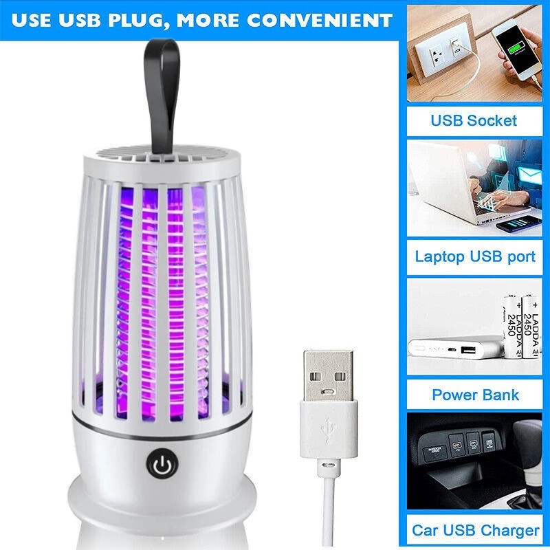 Electric Fly Bug Zapper Mosquito Insect Killer LED Light Trap Pest Control Lamp gallery