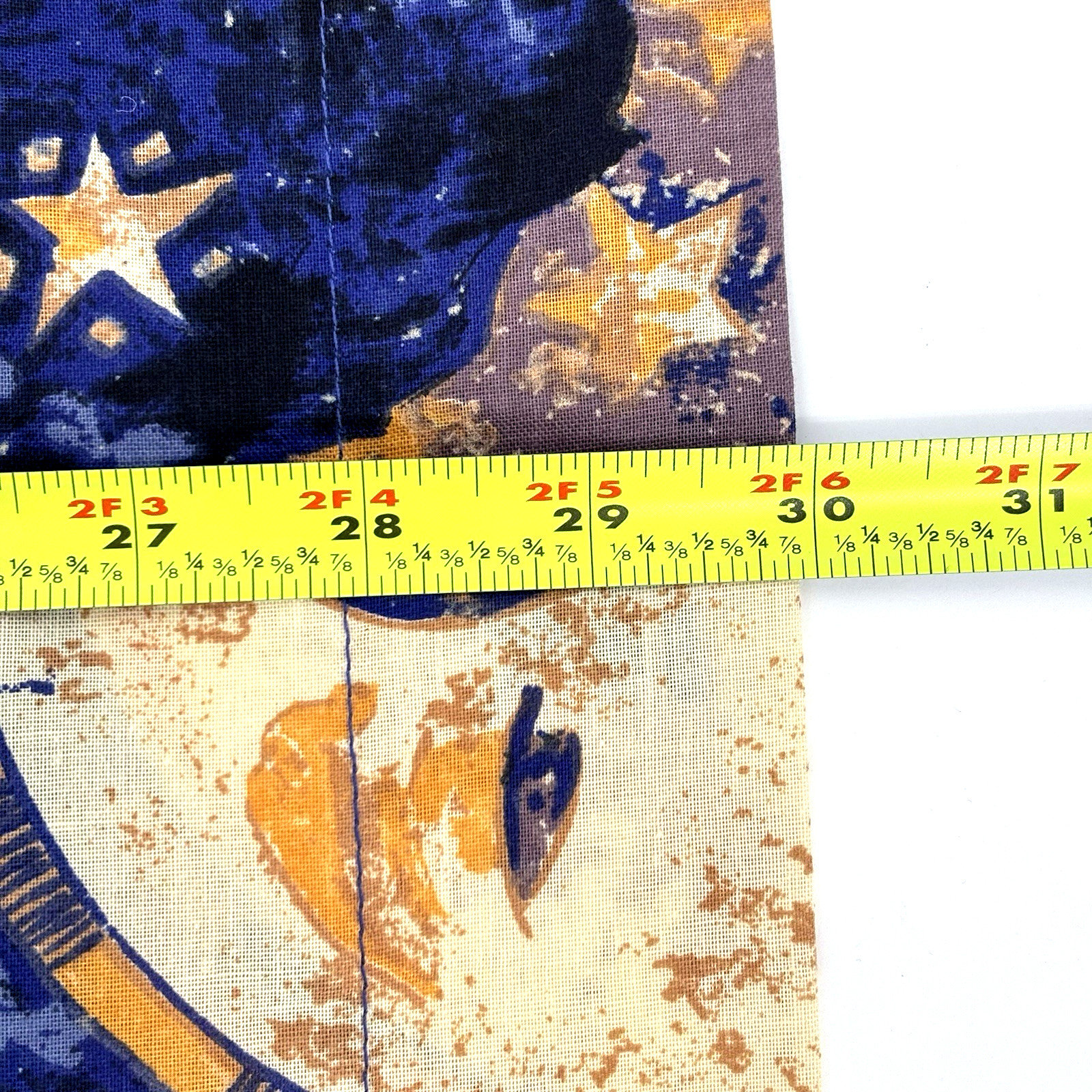 Celestial Sun Moon Stars Standard Pillow Sham Vintage 90's Blue/Gold 30”X24” NEW gallery