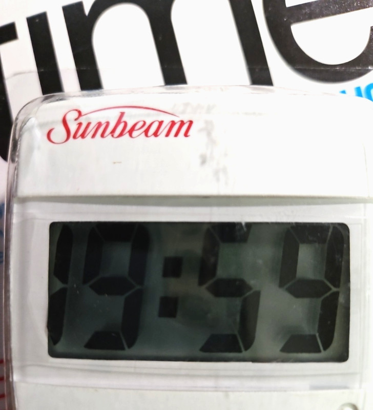 Sunbeam Jumbo Digit Timer #8188 White NOS Vintage 1992 gallery