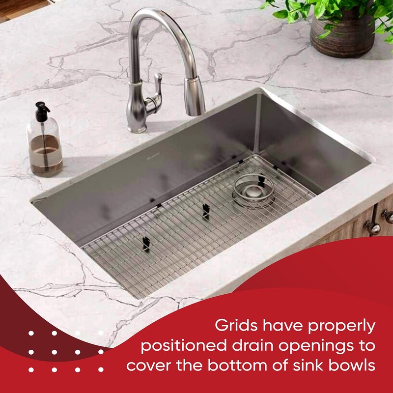 Granatan Kitchen Sink Protector Grid 28X14 Inch Stainless Steel Sink Bottom gallery