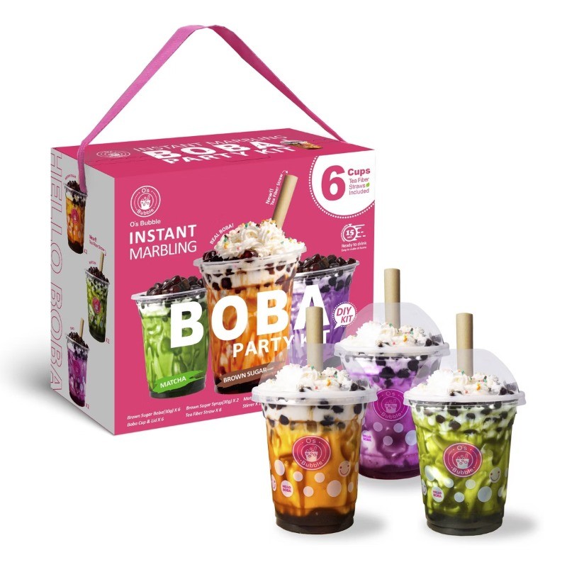 Instant Marbling Boba Party Kit-Brown Sugar, Matcha, Taro 6P - 12.9oz gallery
