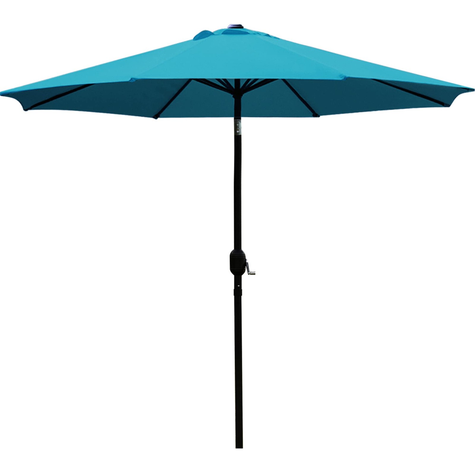 9ft Patio Umbrella with 8 Ribs, Teal Blue gallery