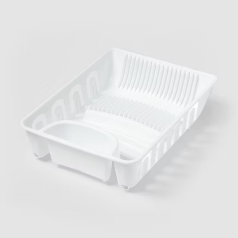 Plastic Dish Drainer: Freestanding Polypropylene Dish Drying Rack, 17.4" Depth gallery